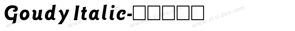 Goudy Italic字体转换